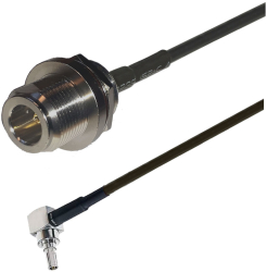 Cablu adaptor RF pigtail CRC9 male N female 2m pentru conectare modem la antena GSM 3G 4G GPS WIFI LORA 
