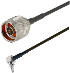 Cablu adaptor RF pigtail CRC9 male N male 20cm pentru conectare modem la antena GSM 3G 4G GPS WIFI LORA 