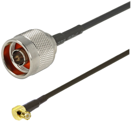 Cablu adaptor RF pigtail MCX male N male 50cm pentru conectare modem la antena GSM 3G 4G GPS WIFI LORA 