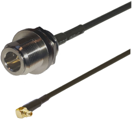 Cablu adaptor RF pigtail MMCX male N female 2m pentru conectare modem la antena GSM 3G 4G GPS WIFI LORA 
