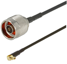 Cablu adaptor RF pigtail MMCX male N male 1m pentru conectare modem la antena GSM 3G 4G GPS WIFI LORA 