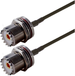 Cablu coaxial RF pigtail UHF female UHF female 15cm pentru prelungire cablu antena GSM 3G 4G GPS WIFI LORA 