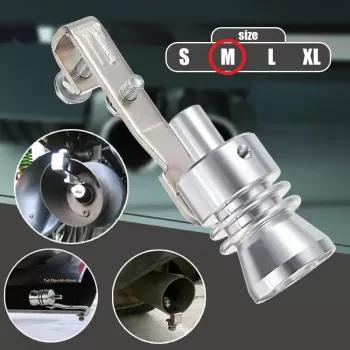 Fluier din aluminiu pentru toba marime M compatibil cu motoare intre 1600 - 2000 cc 