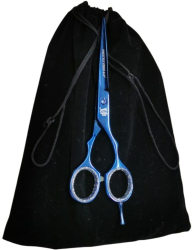 Foarfeca profesionala de tuns Jaguar PPRESTYLE ERGO 6.5 inch - 18 6 cm Albastru cosmic + CADOU Husa de catifea Neagra