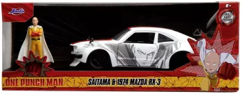 Jada One Punch Man Set Masinuta Metalica Mazda Rx 3 Si Figurina Saitama 