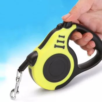 Lesa Retractabila Automata 3m lungime pentru caini de pana la 8kg 