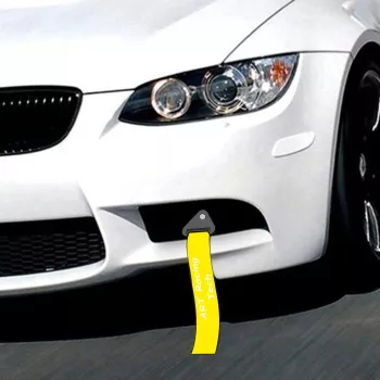 Ornament Racing de tip Curea/Sufa pentru carlig de remorcare culoare Galben 