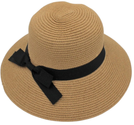 Palarie plaja dama maro funda neagra 