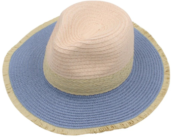 Palarie plaja dama nature cu bleu 