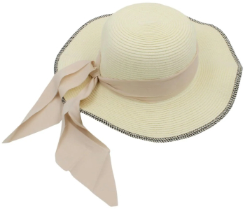 Palarie plaja dama nature funda crem 