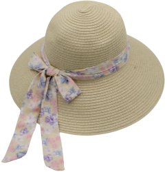 Palarie plaja dama nature funda floricele 