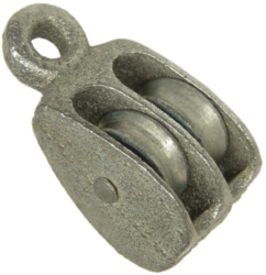 Scripete din aluminiu cu 2 role 32 mm 