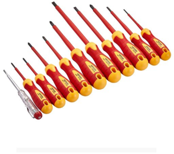 Set 11 surubelnite izolate 1000 V VDE/GS Crom Vanadiu Magnetice