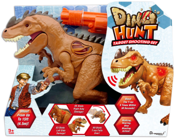 Set de joc de indemanare Dino Hunt Blaster cu pistol si dinozaur 