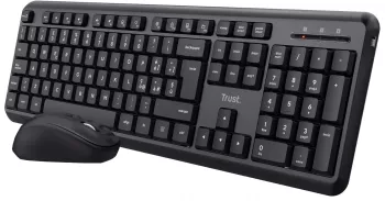 Tastatura si mouse fara fir Trust Ody Tastatura silentioasa cu Layout Italian - SECOND 