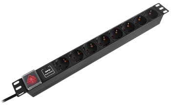 Alimentator Rack 8 prize PDU Rack 19 inch 16A EMTEX 