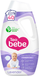 Detergent automat Teo Bebe Gentle&Clean 1.8 l Lavender 40 spalari