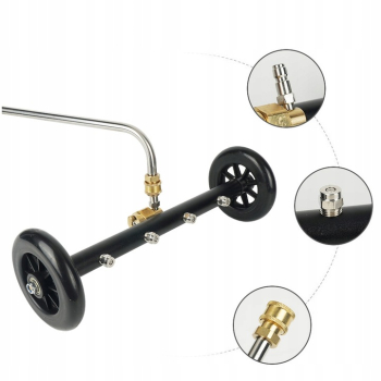 Dispozitiv pentru spalare cu presiune sasiu Zola 4 duze cu unghi de 60° 2 lanci drepte de 40.5 cm 1 lance curbata la 90° de 33 