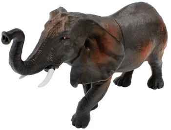 Figurina replica animal elefant gri 25cm 