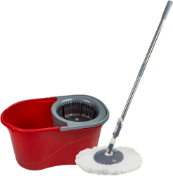 Galeata magic mop LISA Mop rotativ 360 grade Capacitate galeata 17L Rosu 