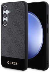 Husa pentru Samsung Galaxy S24 Plus - Guess Hardcase 4G Stripe Collection GUHCS24MG4GLGR - Black 