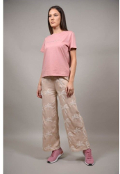 PANTALONI CU CADERE USOARA HAWAI S-M Rose 