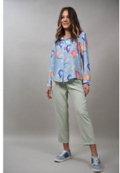 PANTALONI IN STIL BARBATESC AETHER TALIE UNICA Verde Menta 