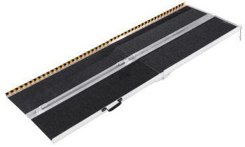 Rampa portabila si pliabila din Aluminiu dimensiune 241 x 73.8 x 8 cm cu manere pentru transport 