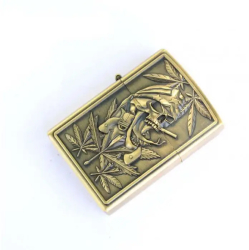 Bricheta Tip Zippo 3D Relief Metalica Model Craniu 
