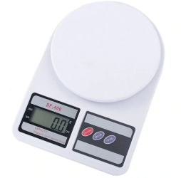 Cantar de bucatarie Electronic display LCD 2 inch functie Tara maxim 10 kg alb 24X17X4 cm 