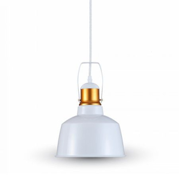 Corp suspendat pentru iluminat max 60w ip20 aluminiu alb 