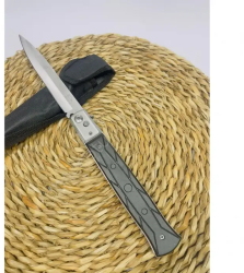 Cutit cu Deschidere Automata pe Buton Blocaj Lama Maner Antialunecare Husa 31 cm