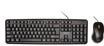 KIT Tastatura si Mouse Spacer SPDS-S6201 cu fir USB tastatura &bdquo SPKB- S62 + mouse optic &bdquo SPMO-F01 black &bdquo SPDS-S6201&rdquo 