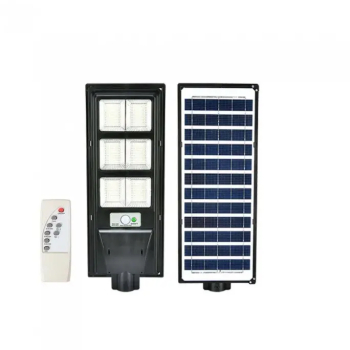 Lampa Solara Stradala JORTAN cu Senzor de Miscare 300w Telecomanda Suport Prindere 