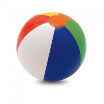 Minge de plaja gonflabila cu dungi colorate din PVC multicolora ø 210 MM 
