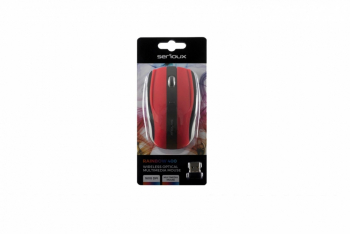 Mouse Serioux Rainbow 400 fara fir USB senzor optic distanta de operare 10m precizie 1000/1600DPI ajustabila 4 butoane 2x baterie AAA 