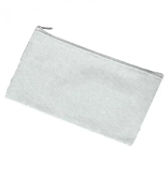 Penar cu fermoar geanta cosmetice gri 21x11 cm 