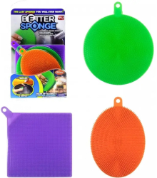 Set 3 bureti de vase si Bucatarie din Silicon Better Sponge Multifunctional 