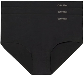 Set 3 chiloti pentru femei Calvin Klein Hipsters 000QD3559E negru M - OUTLET 