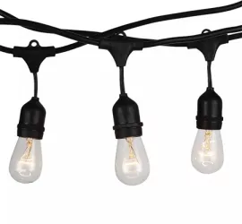 Sir iluminat festiv cu soclu e27 15m ip65 