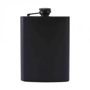 Sticla de buzunar din otel inoxidabil cu capacitate de 230 ml negru 