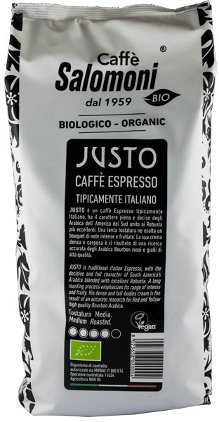 Cafea boabe bio Italian Espresso 1kg Salomoni Cafe 
