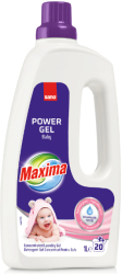 Detergent gel concentrat pentru rufe Sano Maxima Baby 20 spalari 1 l