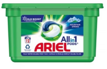 Deterget rufe capsulele de spalat Ariel All in One curatare si improspatare 12 bucati 