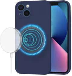 Husa pentru iPhone 13 - Techsuit SoftFlex MagSafe - Navy Blue 