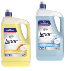 Pachet Duo Balsam de rufe Lenor Professional Spring 5L + Balsam de rufe Lenor Professional Summer 5L 2x200 splari 