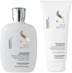 Pachet pentru stralucire si hidratare Alfaparf Diamond Illuminating Shampoo 250ml + Conditioner 200ml 