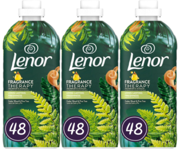 Set 3 x Lenor Balsam Rufe 1.2L Fragrance Therapy Cedar Wood&Pine Tree Long Lasting Freshness ingrijire delicata a tesaturilor protectie 