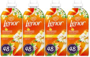 Set 4 x Lenor Balsam Rufe 1.2L Fragrance Therapy Orange&Verbena Long Lasting Freshness ingrijire delicata a tesaturilor 