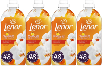 Set 4 x Lenor Balsam Rufe 1.2L Fragrance Therapy Orchid&Vanilla Long Lasting Freshness ingrijire delicata a tesaturilor protectie 